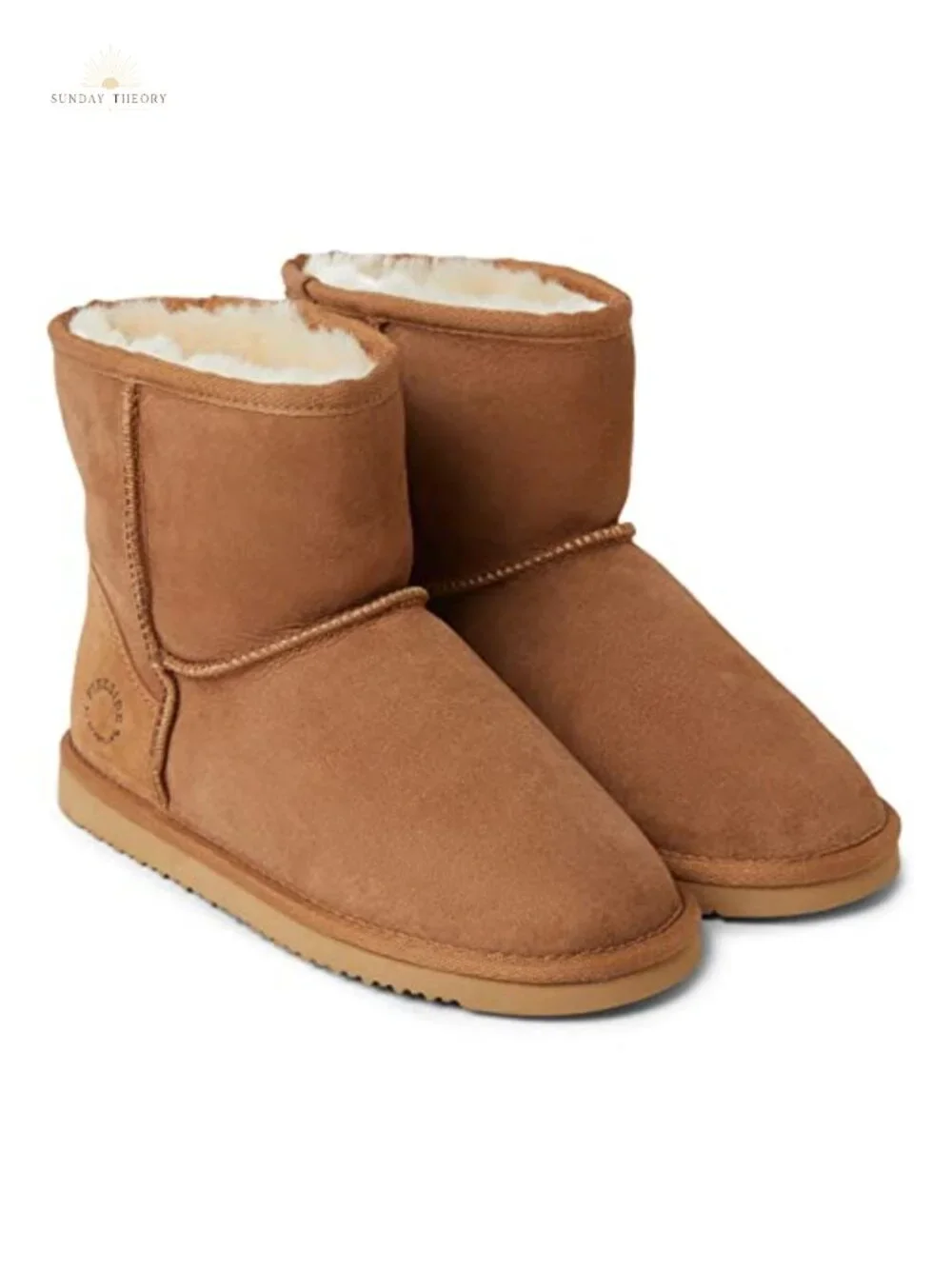 Australian Shearling Lined Mid Calf Boots Indoor Outdoor Suede